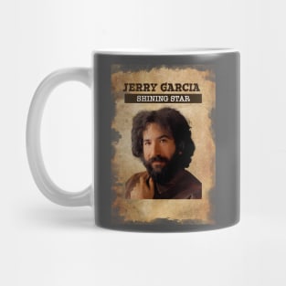 vintage Old Paper 80s Style Jerry Garcia Mug